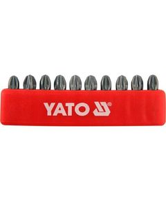 Набор бит YATO Pozidriv PZ3 25 мм, HEX 1/4, 10 шт., фото  | SNABZHENIE.com.ua