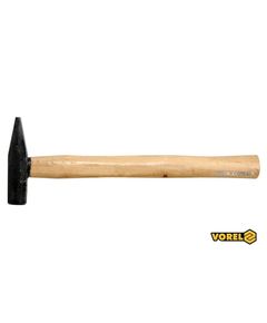 Молоток слюсарний VOREL з дерев'яною ручкою, m= 100 г [12/120], фото  | SNABZHENIE.com.ua