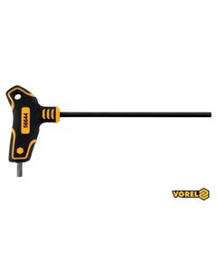 Ключ шестигранний VOREL: тип Т, HEX 5 x 150 x 90 мм, Cr-V 6150, фото  | SNABZHENIE.com.ua