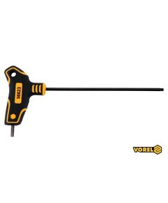 Ключ шестигранный с шариковым наконечником VOREL : тип Т, HEX 4 x 150 x 89 мм, Cr-V 6150, фото  | SNABZHENIE.com.ua