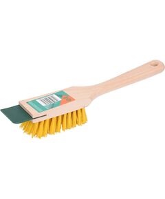 Щетка очистная для газонокосилки FLO с деревянным корпусом и пластиковой щетиной, фото  | SNABZHENIE.com.ua