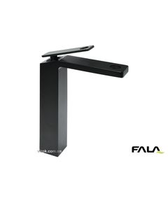 Смеситель воды FALA для умывальника высокий NOIR 1 с шаровым регулятором, латунный, фото  | SNABZHENIE.com.ua