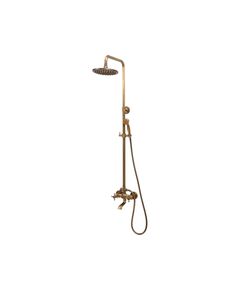 Душевой комплект RETRO BRONZE 1 FALA: 2 функции, регулируемая высота 95-130 см, фото  | SNABZHENIE.com.ua
