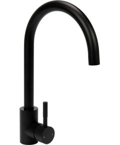 Смеситель для раковины STEELY BLACK 1 FALA с шаровым регулятором, фото  | SNABZHENIE.com.ua