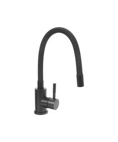 Змішувач для раковини FALA BLACK FLEXIBLE з гнучкою чорною лійкою, фото  | SNABZHENIE.com.ua