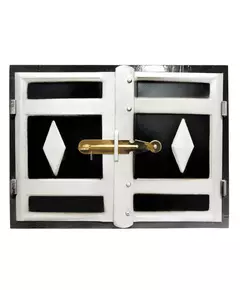 Дверця пічна ГОСПОДАР 465х355 мм чорний метал 92-0360, фото  | SNABZHENIE.com.ua