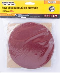 Круг шліфувальний MASTERTOOL 125 мм, зерно 180, 10 шт, фото  | SNABZHENIE.com.ua