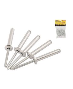 Заклепки алюминиевые MASTERTOOL 4.8x12.70 мм, 50 шт, фото  | SNABZHENIE.com.ua