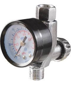 Редуктор с манометром MASTERTOOL 0-12 бар для краскопульта 1/4 80-8919, фото  | SNABZHENIE.com.ua