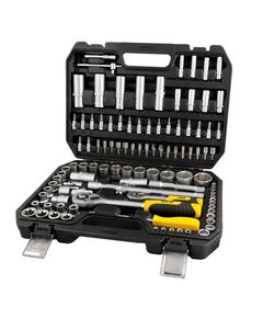 Набор торцевых насадок MASTERTOOL 1/4 и 1/2, 108 шт, кейс 78-5108, фото  | SNABZHENIE.com.ua