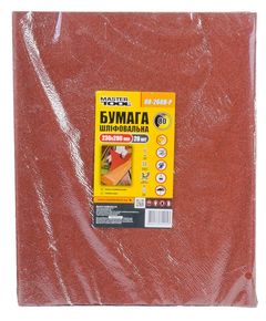 Шлифовальная бумага MASTERTOOL Р80, водостойкая, 230x280 мм, 20 шт, фото  | SNABZHENIE.com.ua