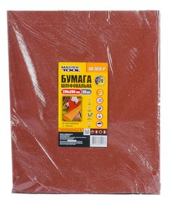 Шлифовальная бумага MASTERTOOL Р120 водостойкая, 230x280 мм, 20 шт, фото  | SNABZHENIE.com.ua