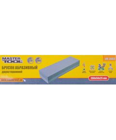 Абразивний брусок MASTERTOOL двосторонній 200х50х25 мм, зерно 120/240, фото  | SNABZHENIE.com.ua