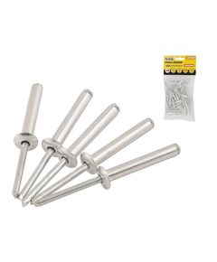 Заклепки алюминиевые слепые MASTERTOOL 4.8x14.48 мм, 50 шт, фото  | SNABZHENIE.com.ua