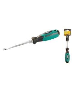 Отвёртка плоская MASTERTOOL SL6x100 мм, усиленная, фото  | SNABZHENIE.com.ua