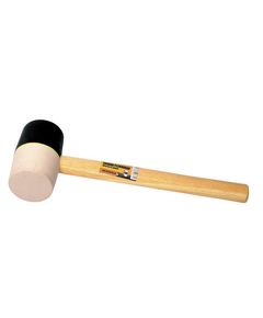 Резиновая киянка MASTERTOOL 65 мм 450 г с деревянной рукояткой 02-0322, фото  | SNABZHENIE.com.ua