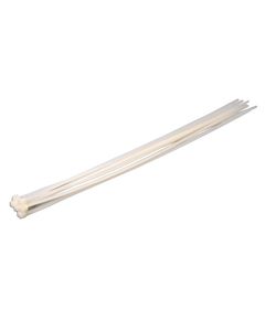 Хомут пластиковый MASTERTOOL 2.5x120 мм, 100 шт, белый, фото  | SNABZHENIE.com.ua