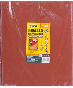 Шлифовальная бумага MASTERTOOL Р240 водостойкая, 230x280 мм, 20 шт, фото  | SNABZHENIE.com.ua