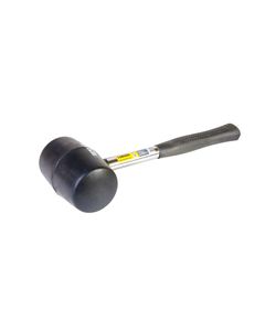 Киянка резиновая MASTERTOOL 80 мм, 900 г, черная, металлическая рукоятка., фото  | SNABZHENIE.com.ua