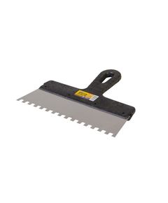 Шпатель зубчатий MASTERTOOL 250х8х8 мм, фото  | SNABZHENIE.com.ua