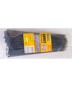 Хомут пластиковый MASTERTOOL 3.6x200 мм черный 100 шт, фото  | SNABZHENIE.com.ua