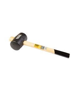 Киянка резиновая MASTERTOOL 450 г с деревянной рукояткой 60 мм, фото  | SNABZHENIE.com.ua