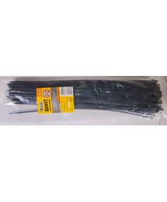 Хомут пластиковий MASTERTOOL 3.6x370 мм, чорний, 100 шт, арт. 20-1851, фото  | SNABZHENIE.com.ua