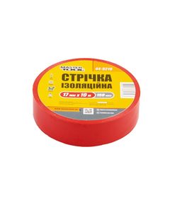 Ізоляційна стрічка MASTERTOOL 0.15 мм, 17 мм, 10 м, червона, 10 шт., фото  | SNABZHENIE.com.ua