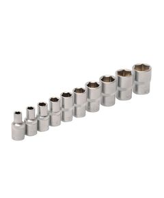 Набір торцевих насадок MASTERTOOL CRV 1/4 (10 шт, 4-13 мм) 78-1410, фото  | SNABZHENIE.com.ua