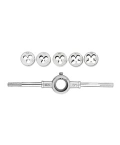 Набір плашок MASTERTOOL 6 ел. з тримачем (M4-M10) 15-0406, фото  | SNABZHENIE.com.ua
