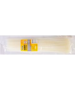 Хомут пластиковый MASTERTOOL 4.8x350 мм, 100 шт, белый, фото  | SNABZHENIE.com.ua
