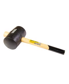 Киянка резиновая MASTERTOOL 100 мм, 1200 г, дерево, черная, фото  | SNABZHENIE.com.ua