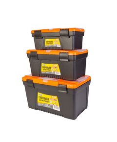Ящики для інструмента MASTERTOOL 3 шт 13+15+17 з пластиковими замками, фото  | SNABZHENIE.com.ua