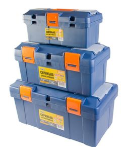 Ящики для інструмента MASTERTOOL 3 шт 14/17/20 см, пластикові замки, фото  | SNABZHENIE.com.ua