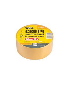 Двосторонній скотч на тканинній основі MASTERTOOL, 38 мм, 10 м, фото  | SNABZHENIE.com.ua
