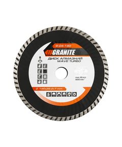 Алмазный диск GRANITE TURBO WAVE 180 мм для резки, фото  | SNABZHENIE.com.ua