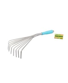 Грабли веерные MASTERTOOL 9 зубьев с пластиковой ручкой 400x135 мм, фото  | SNABZHENIE.com.ua