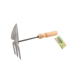 Тяпка MASTERTOOL Нептун 260x155 мм с деревянной ручкой, фото  | SNABZHENIE.com.ua