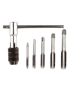 Набор метчиков MASTERTOOL с Т-образным держателем 6 шт. (M4-M10), фото  | SNABZHENIE.com.ua