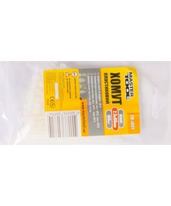 Хомут пластиковый MASTERTOOL 2.5x80 мм, белый, 100 шт, фото  | SNABZHENIE.com.ua