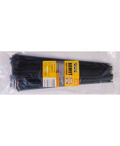 Пластиковий хомут MASTERTOOL 3.6x250 мм, чорний, 100 шт, 20-1849, фото  | SNABZHENIE.com.ua