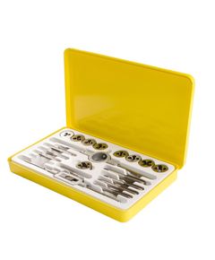 Набор метчиков и плашек MASTERTOOL, 20 шт., M3-M9, 0.5-1.25 мм, фото  | SNABZHENIE.com.ua