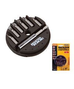 Насадки отверточные MASTERTOOL 7 шт. с держателем, фото  | SNABZHENIE.com.ua