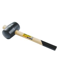 Киянка резиновая MASTERTOOL 75 мм, 680 г, черная, дерево, фото  | SNABZHENIE.com.ua