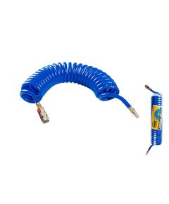 Шланг спиральный полиуретановый MASTERTOOL 8x12 мм, 5 м, фото  | SNABZHENIE.com.ua