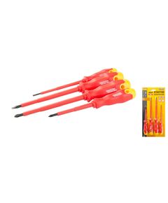 Набір діелектричних викруток MASTERTOOL 4 шт (PH1, PH2, SL3, SL5.5), фото  | SNABZHENIE.com.ua