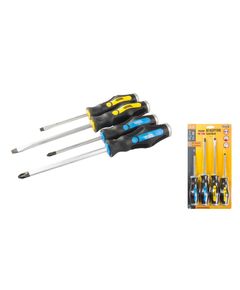 Набор ударных отверток MASTERTOOL 4 шт (PH2/3, SL6/8) 40-1153, фото  | SNABZHENIE.com.ua