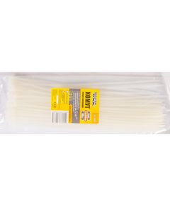 Хомут пластиковий MASTERTOOL 3.6x300 мм, 100 шт, білий, фото  | SNABZHENIE.com.ua