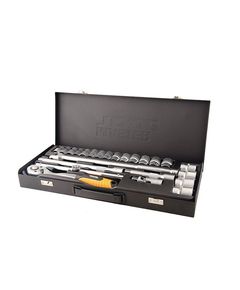 Набор торцевых насадок MASTERTOOL PROFI CrV 1/2, 10-32 мм, 24 шт, кейс, фото  | SNABZHENIE.com.ua