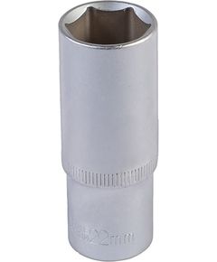 Удлиненная 6-гранная насадка MASTERTOOL 1/2 22 мм CRV, фото  | SNABZHENIE.com.ua